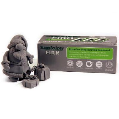 Pate super Sculpey firm ferme Grise 454 gr - Sculpey - couleur variant