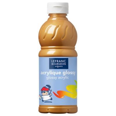 Peinture Acrylique Brillante Glossy Or - Flacon 500ml