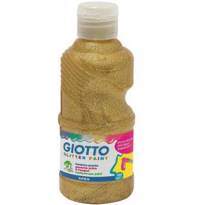 Poster peinture 250ml giotto paillettes or