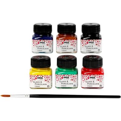 CC Hobby Peinture pour verre et porcelaine, Couleurs assorties, Laiss