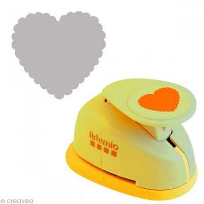 Perforatrice GM coeur ondul&eacute; - 3,5 cm - Artemio - couleur variant