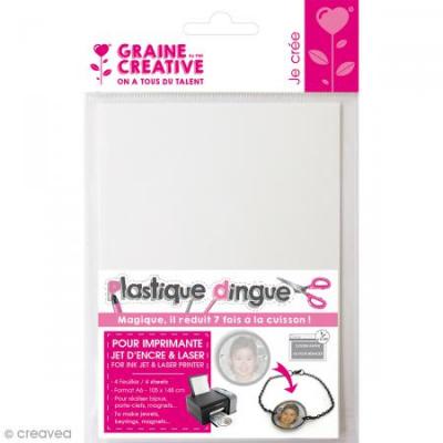 Plastique dingue imprimable (A6) - 4 pi&egrave;ces - Plastique dingue