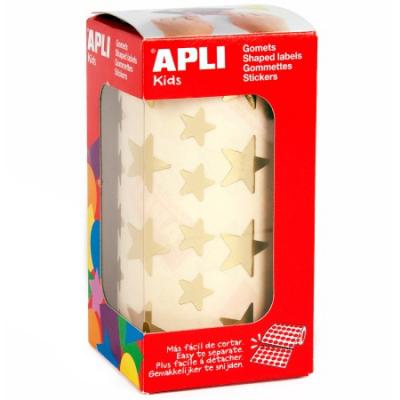 Apli Kids 11116 Rouleau de 2360 gommettes Etoiles or