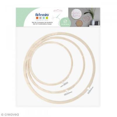 Anneaux de broderie 3 tailles - art&eacute;mio