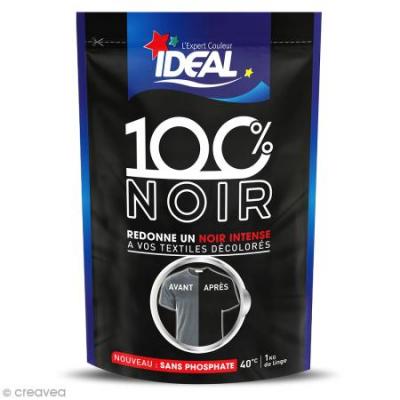 Teinture Textile 100% Noir Ideal - Le Sachet De 400 G