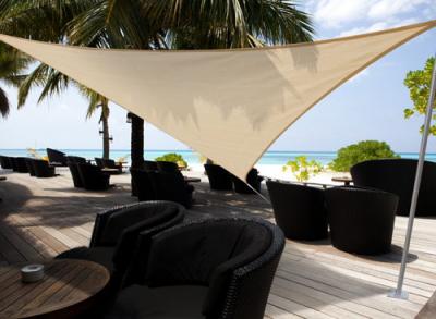 Voile d'ombrage triangulaire 5 x 5 x 5 m - austral - sable - jardiline