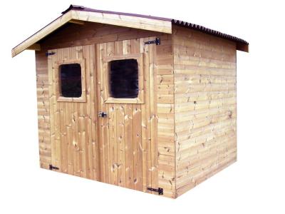 Abri Thiers Madriers Sans Plancher, Toit Double Pente 7,45 M&sup2;