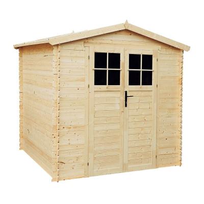 Abri de jardin en bois avec sol trait&eacute; - i236xl226xh218 cm4,33 m2 - timbela m369f+m369g