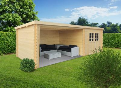 Abri de jardin Rohan 398+364x298cm traite autoclave