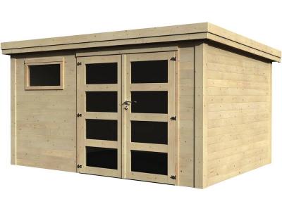 Abri jardin bois ""paolo"" - 10 m&sup2; - 3.65 x 2.75 x 2.16 m - 28 mm
