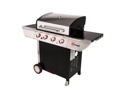 Barbecue gaz - SOMAGIC - Manhattan 450GPI - Plancha - Accessoires inox