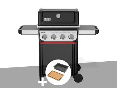 Weber - Barbecue &agrave; gaz Spirit E-410 + Bac et planche &agrave; d&eacute;couper Works