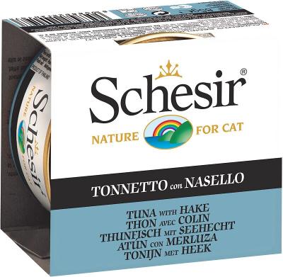 Schesir Chat - Thon Et Colin En Gel&eacute;e 85 Gr