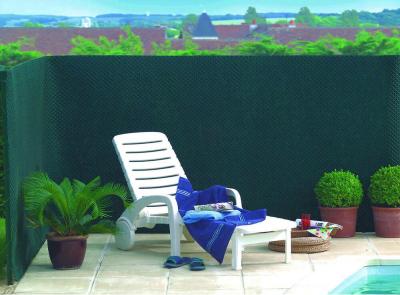 Brise-vue Tandem - 100% occultant - Vert - 1,50x5m