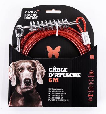 cable attache pour chien longueur 6 m 