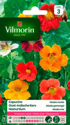 Vilmorin - Sachet graines Capucine Alaska en m&eacute;lange