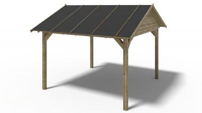 carport 4,04x4,17 m - trait&eacute; 