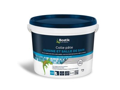 Bostik Colle Carrelage P&acirc;te - Cuisine et salle de Bain - Seau de 8kg