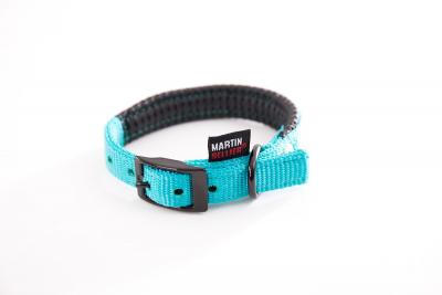 Martin Sellier - Collier Confort de 16-35cm pour Chien - Turquoise