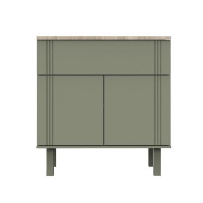 Sauthon Commode 2 Portes 1 tiroir El&eacute;onore - Kaki