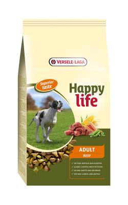 Versele Laga - Croquettes Chiens - Happy Life Adulte - Boeuf - 15 Kg