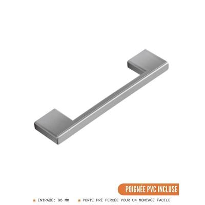 Fa&ccedil;ade pour lave-vaisselle tout int&eacute;grable Eco Gris Brillant L 60 cm
