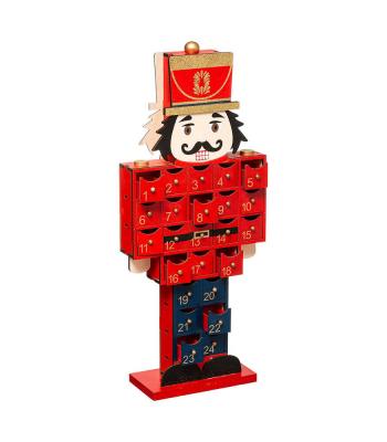 D&eacute;co de No&euml;l Calendrier de l'Avent Casse Noisette H 47.5 cm