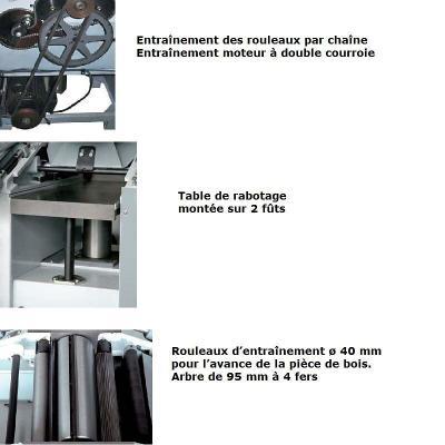 Leman - D&eacute;gauchisseuse Raboteuse Tri l:310mm 2200W - RAD310T