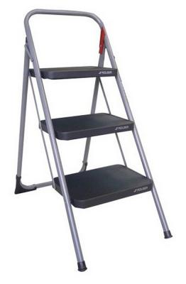 Escabeau marche pied 3 marches noir Rolser M11NR