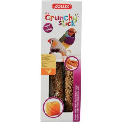 Friandise crunchy stick exo mill-miel 85 pour oiseau