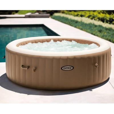 Intex Baignoire de massage &agrave; bulles ronde PureSpa 216x71cm 6 personnes 
