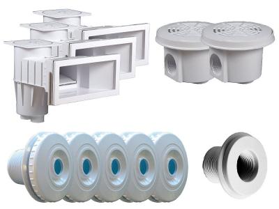 Kit pi&egrave;ces &agrave; sceller Blanc pour piscine 12 x 6 m - Hayward