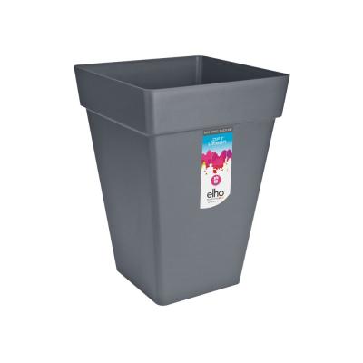 ELHO Bac a plantes carr&eacute;e haut - 37 cm - Gris anthracite
