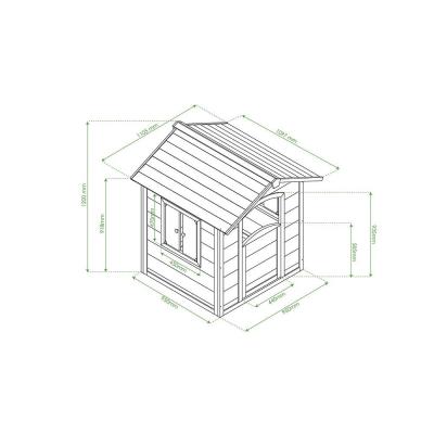 Oviala - Maisonnette pour enfant en bois Gautier - Marron