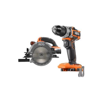 Pack AEG Perceuse &agrave; percussion - Scie circulaire - 18 V - Subcompact - Brushless