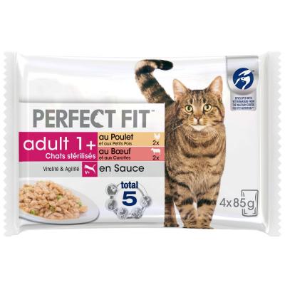 Perfect Fit Nourriture Humide Pour Chats De Poulet Et De Veau