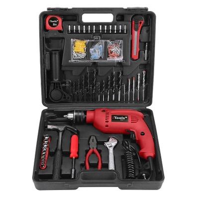 Perceuse 500W ITOOLS + 41 accessoires de per&ccedil;age et d&eacute;vissage + mallette