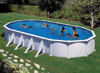 Piscine acier blanc Atlantis ovale 9,20 x 5,05 x 1,32 m - Gr&eacute;