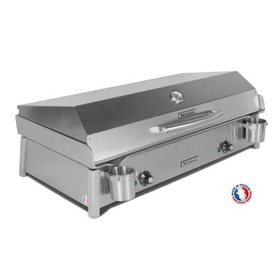 Plancha &eacute;lectrique ANTHEA E870 + Couvercle + 2 ustensiles - MIRICHAUD 