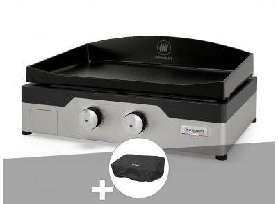 Plancha gaz Signature Allure 260 Duo + Housse de protection - Gris