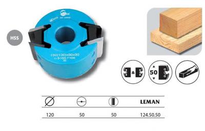 Porte-outils &agrave; profiler diam. 120mm al. 50 Ht. 50mm 124.50.50 Leman