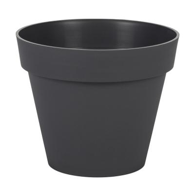Pot rond Toscane - 20x17cm - 3L - Anthracite EDA plastiques