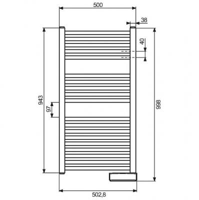 S&egrave;che-serviette Atoll Spa - 500 W - Acova