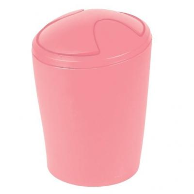 Poubelle &agrave; bascule pp move 2L Frosty Rose - Rose - Spirella