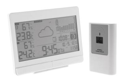 Station m&eacute;t&eacute;o 'La Rayonnante' avec capteur ext&eacute;rieur sans fil (IP44) - Otio