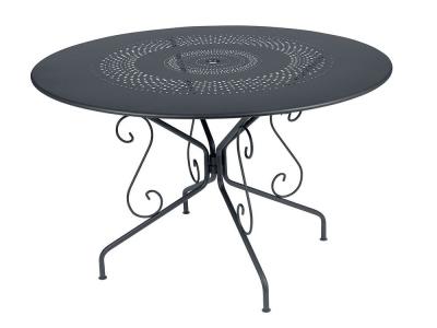 Table de jardin ronde Montmartre &Oslash; 117 cm Carbone - Fermob