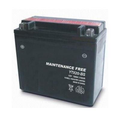 TOPCAR - Batterie moto 12V 18Ah - YTX20L-BS