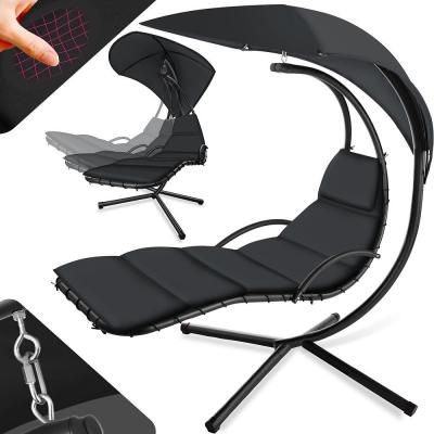 Tectake transat suspendu maja - noir/noir 404604