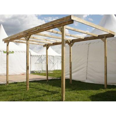 Carport en bois sans couverture Delahaye 15 m&sup2; - Chalet&jardin