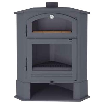 Fm po&ecirc;le &agrave; bois d'angle en acier ch-4 r 9,5kw avec four